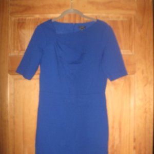 Ann Taylor Blue Short Sleeve Dress